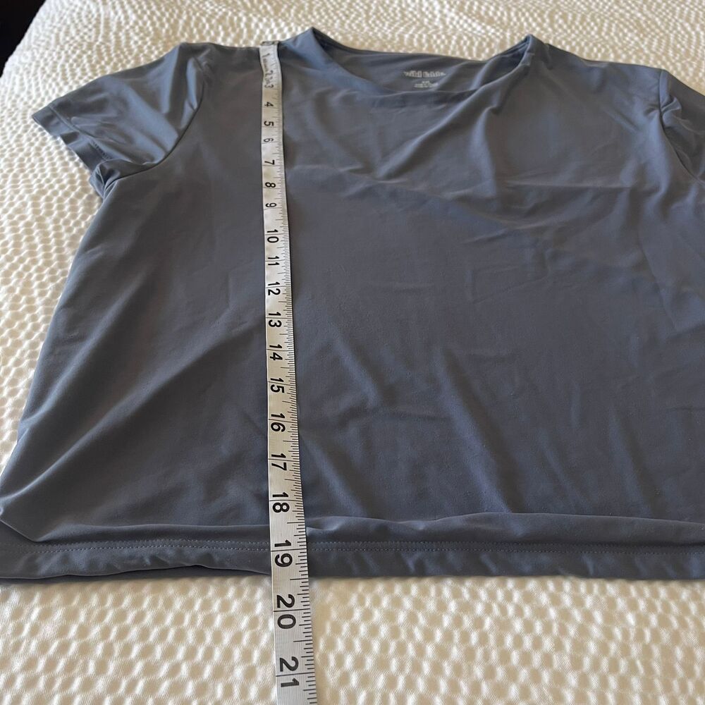 Wild Fable Women's XXL Slate Blue Tshirt Tee Short Sleeve Athleisure Top Blouse - Picture 6 of 9